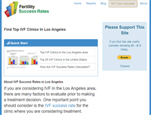 Tablet Screenshot of losangelesfertilitydocs.com